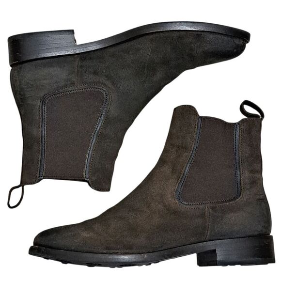 Thursday Boot Co. The Duchess Grunge Streetwear Dark Olive Suede Size 8 - Picture 1 of 15